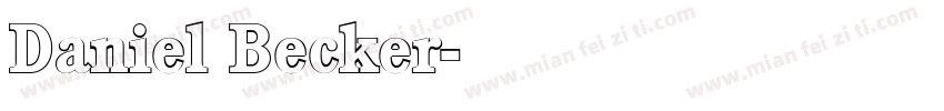 Daniel Becker字体转换